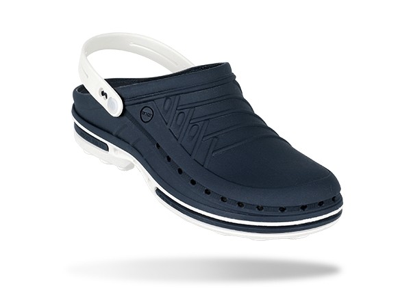 Wock Clog 03 White Navy by NurseOClock for From 54.95 To 71.90