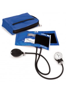 Premium Aneroid Sphygmomanometer with Carry Case Royal Blue