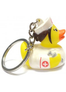 Nurse Rubber Duck Keychain