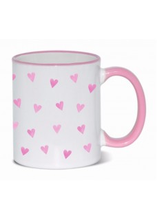 Mug Pink Hearts Pink