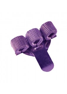 Pocket Penclip Triple Metal Purple