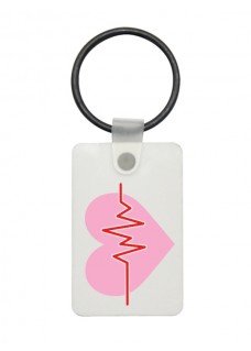 USB Stick Key Chain ECG Pink