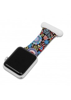 Silicone Strap for Apple Watch Paisley