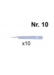 Disposable Scalpel with Plastic Handle Ster. (10 pcs) Nr. 10