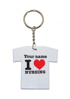 Key Chain T-Shirt I Love Nursing