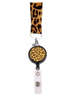 Keycord Panther Yellow with ID Badge Holder