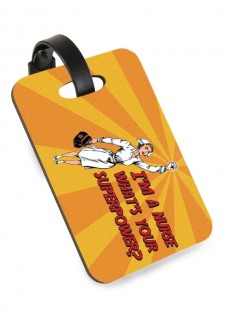 Luggage ID Tag Travel Superpower Nurse