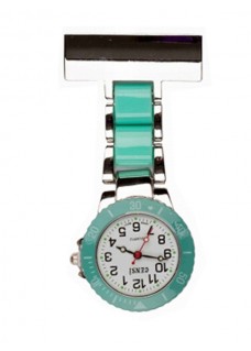 Nurses Fob Watch Silver Mint