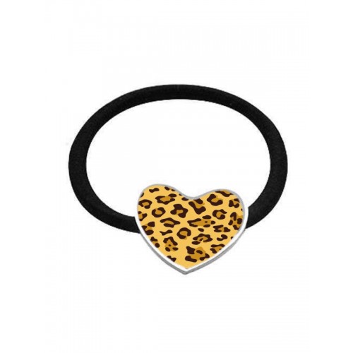 Elastic Hair Band Panther Yellow Heart