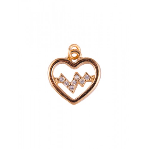 Heartbeat Golden-Pink Pendant (Small)