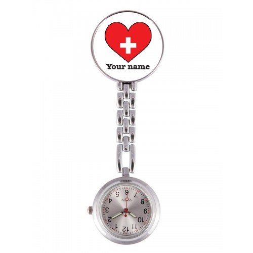 Fob Watch Red Heart