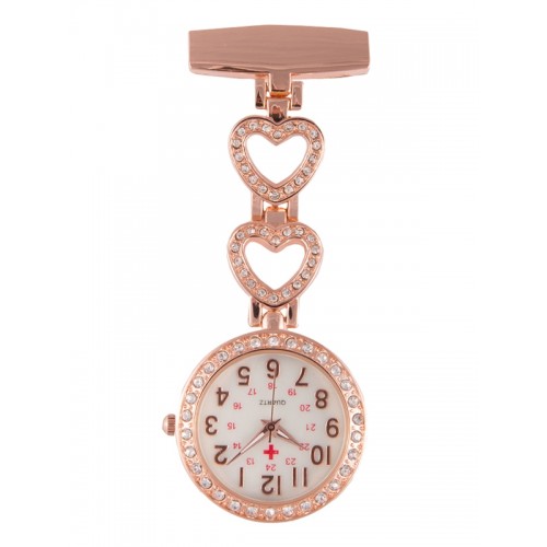 Fob Watch Love Rose Gold
