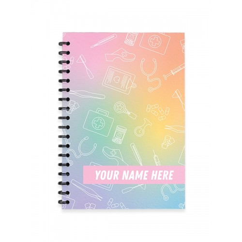 Spiral Notebook A5 Pastel Rainbow