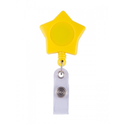 Retracteze ID Holder Yellow Star