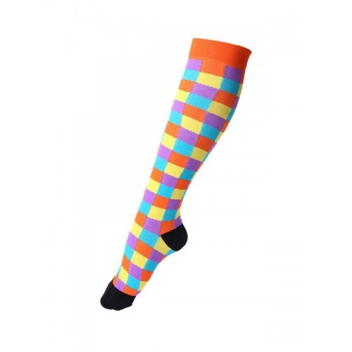 Nurse Compression Socks Colored Squares